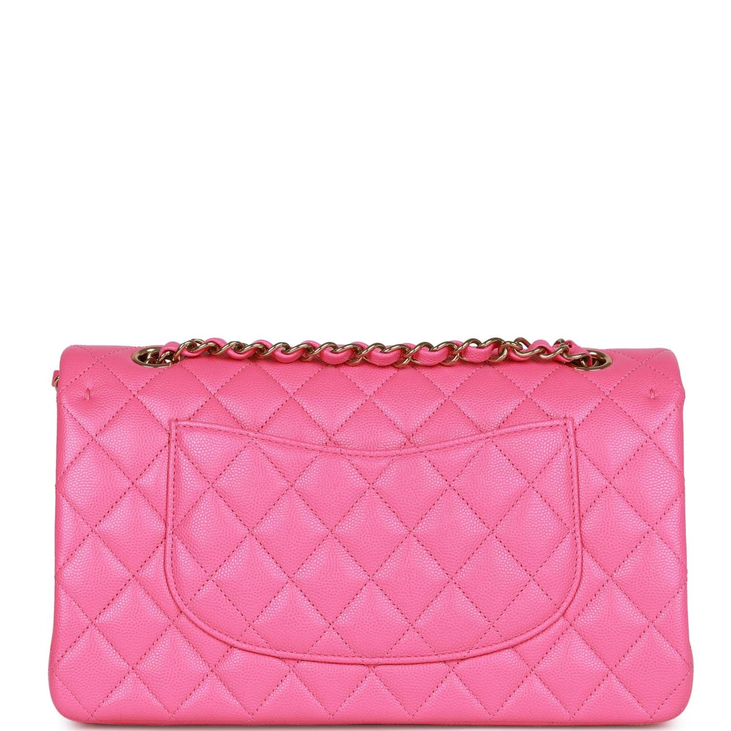 Chanel Medium Classic Double Flap Bag Hot Pink Caviar Gold Hardware