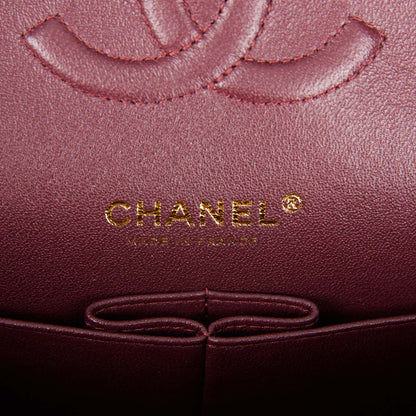 Chanel Medium Classic Double Flap Bag Black Quilted Caviar Gold Hardware