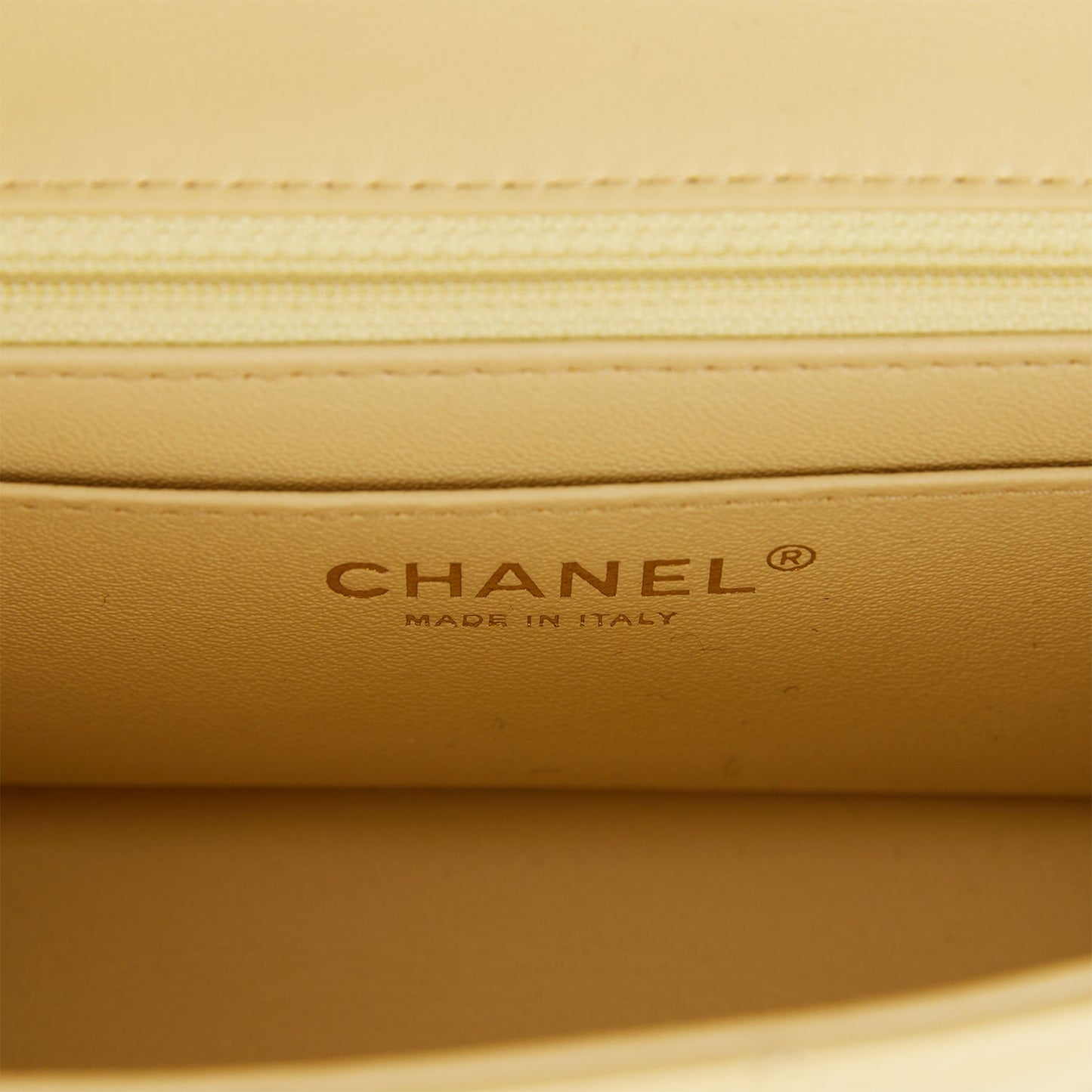 Chanel Mini Rectangular Flap Bag Yellow Lambskin Light Gold Hardware