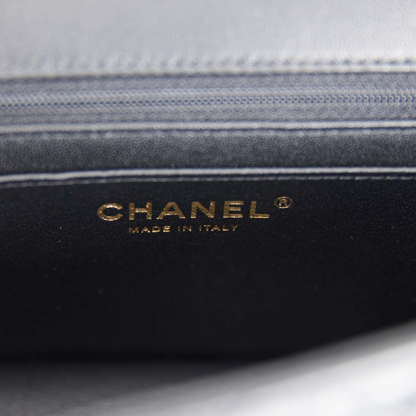 Chanel Mini Rectangular Flap Bag with Top Handle Black Lambskin Light Gold Hardware