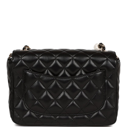 Chanel Candy Heart Mini Flap Bag Black Lambskin Enamel and Light Gold Hardware