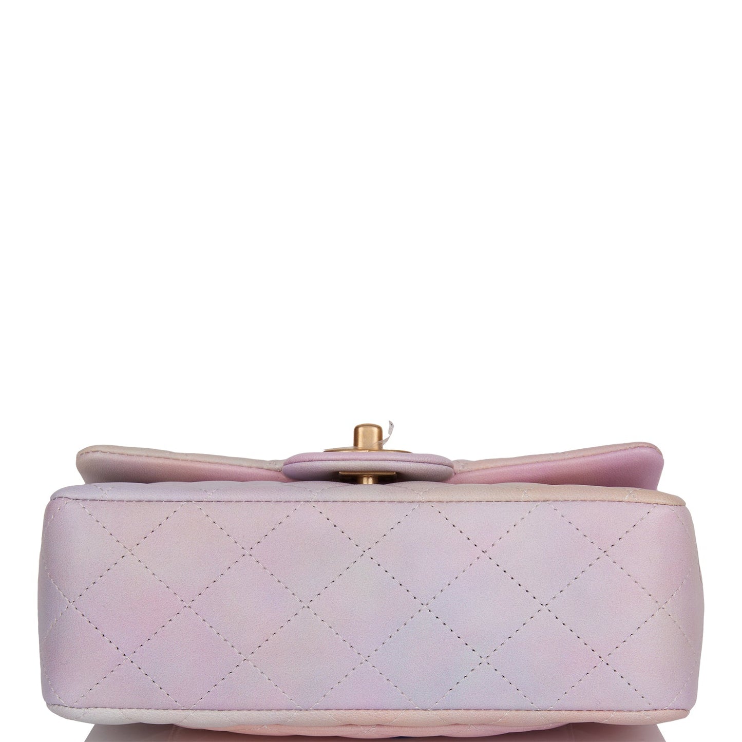 Chanel Mini Rectangular Flap Bag with Top Handle Light Pink Ombre Lambskin Antique Gold Hardware