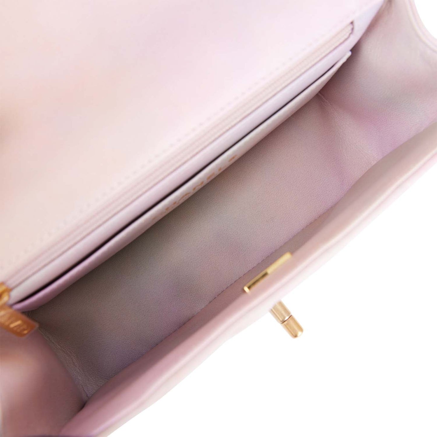 Chanel Mini Rectangular Flap Bag with Top Handle Light Pink Ombre Lambskin Antique Gold Hardware