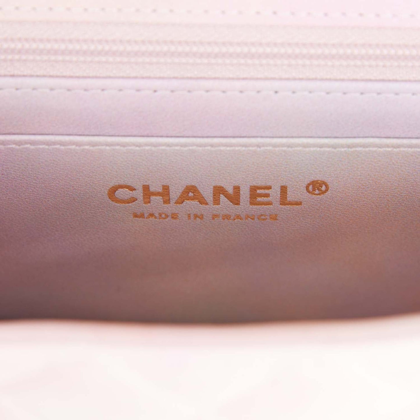 Chanel Mini Rectangular Flap Bag with Top Handle Light Pink Ombre Lambskin Antique Gold Hardware