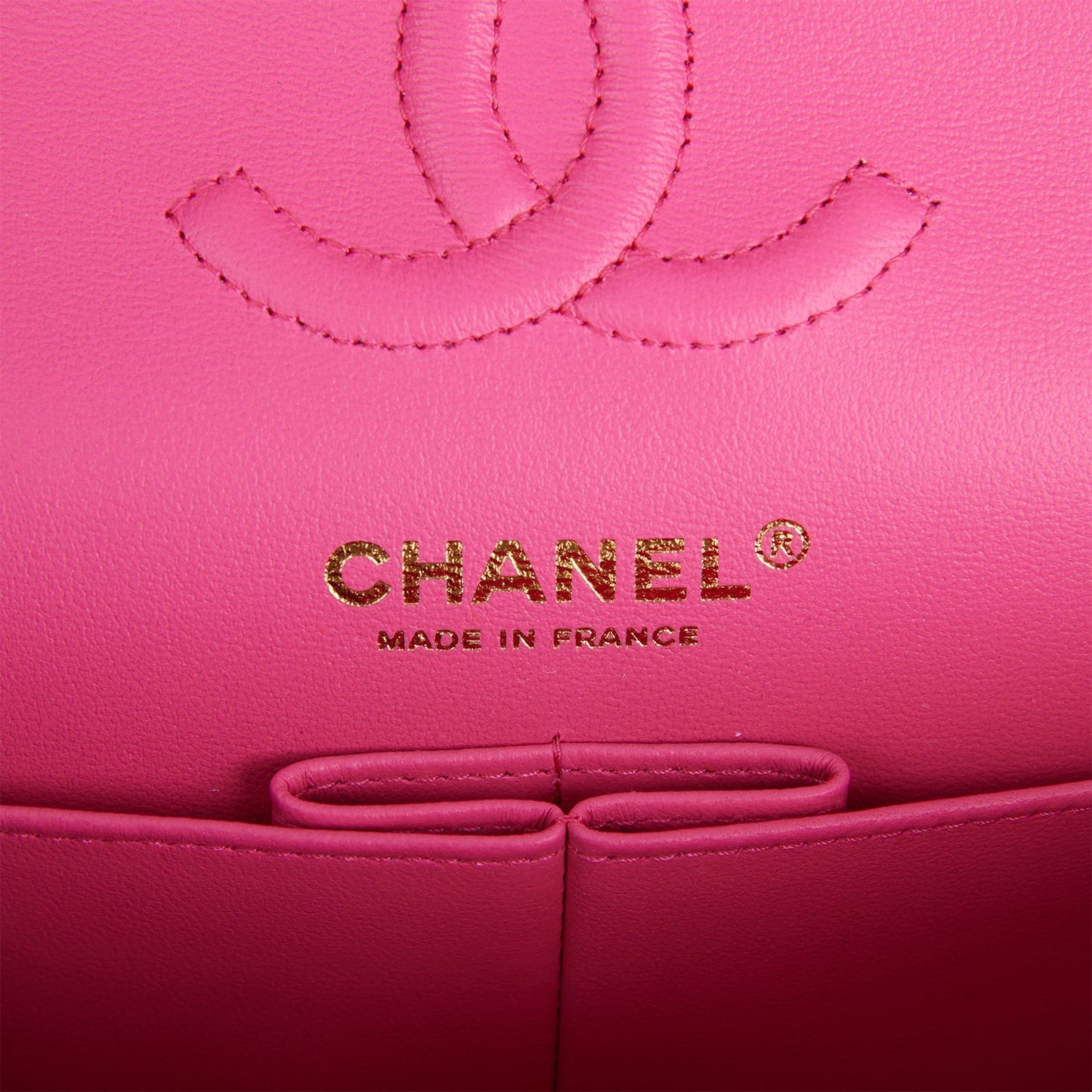 Chanel Small Classic Double Flap Pink Caviar Light Gold Hardware