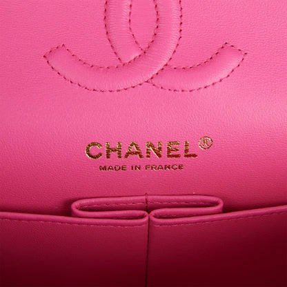 Chanel Small Classic Double Flap Pink Caviar Light Gold Hardware