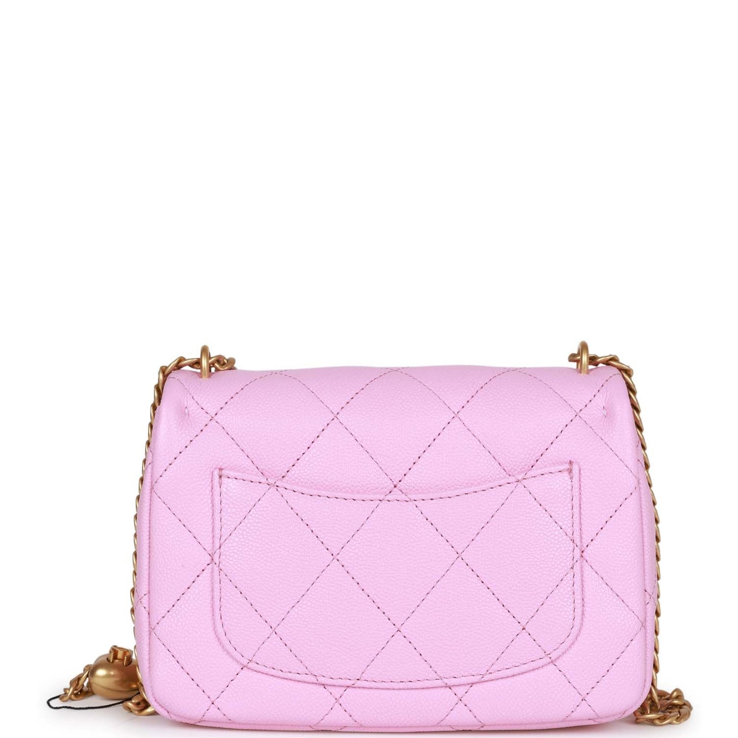 Chanel Sweetheart Crush Mini Rectangular Flap Bag Pink Caviar Antique Gold Hardware