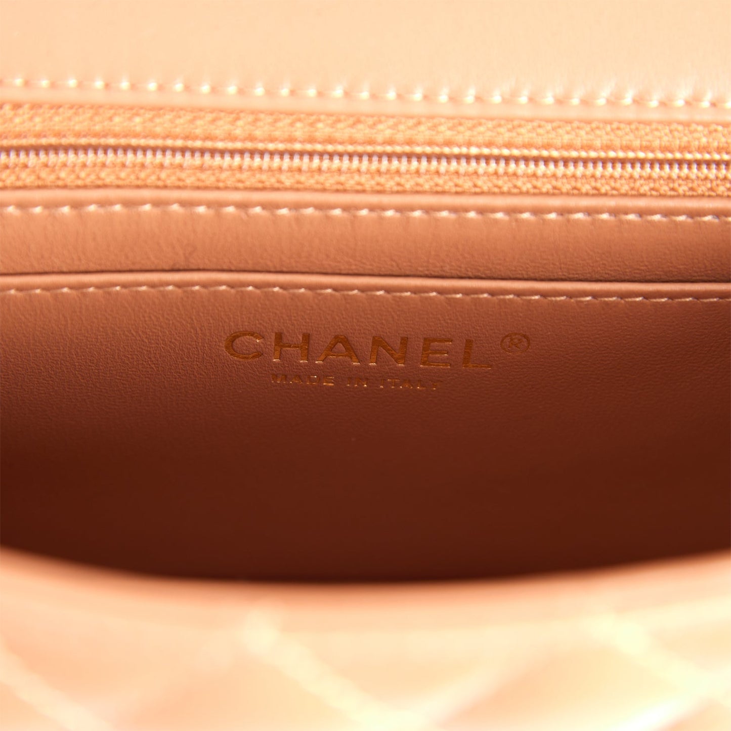 Chanel Mini Rectangular Flap Bag Caramel Lambskin Light Gold Hardware