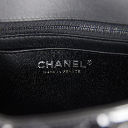 Chanel Mini Rectangular Flap Bag SO Black Patent Black Hardware