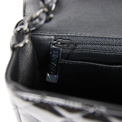 Chanel Mini Rectangular Flap Bag SO Black Patent Black Hardware