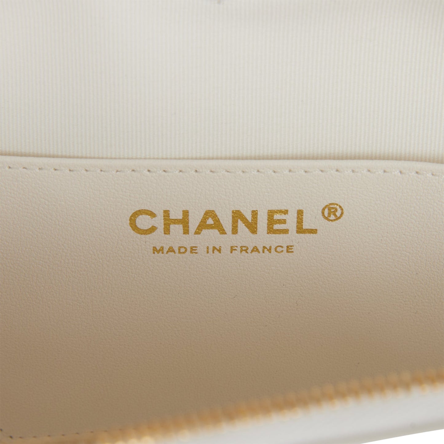 Chanel CC In Love Large Heart Bag White Lambskin Light Gold Hardware