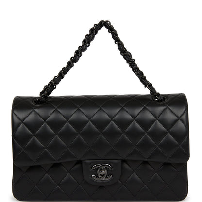 Chanel Medium Classic Double Flap Bag SO Black Lambskin Black Hardware