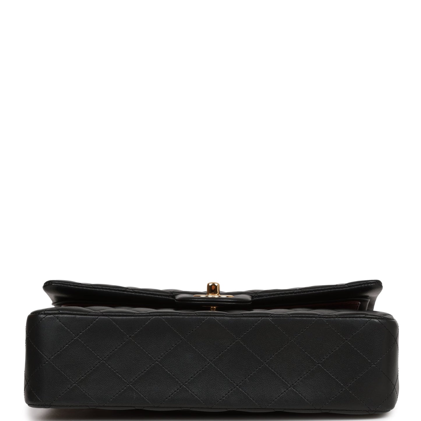 Chanel Medium Classic Double Flap Bag Black Lambskin Gold Hardware