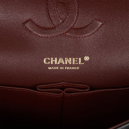 Chanel Medium Classic Double Flap Bag Black Lambskin Gold Hardware