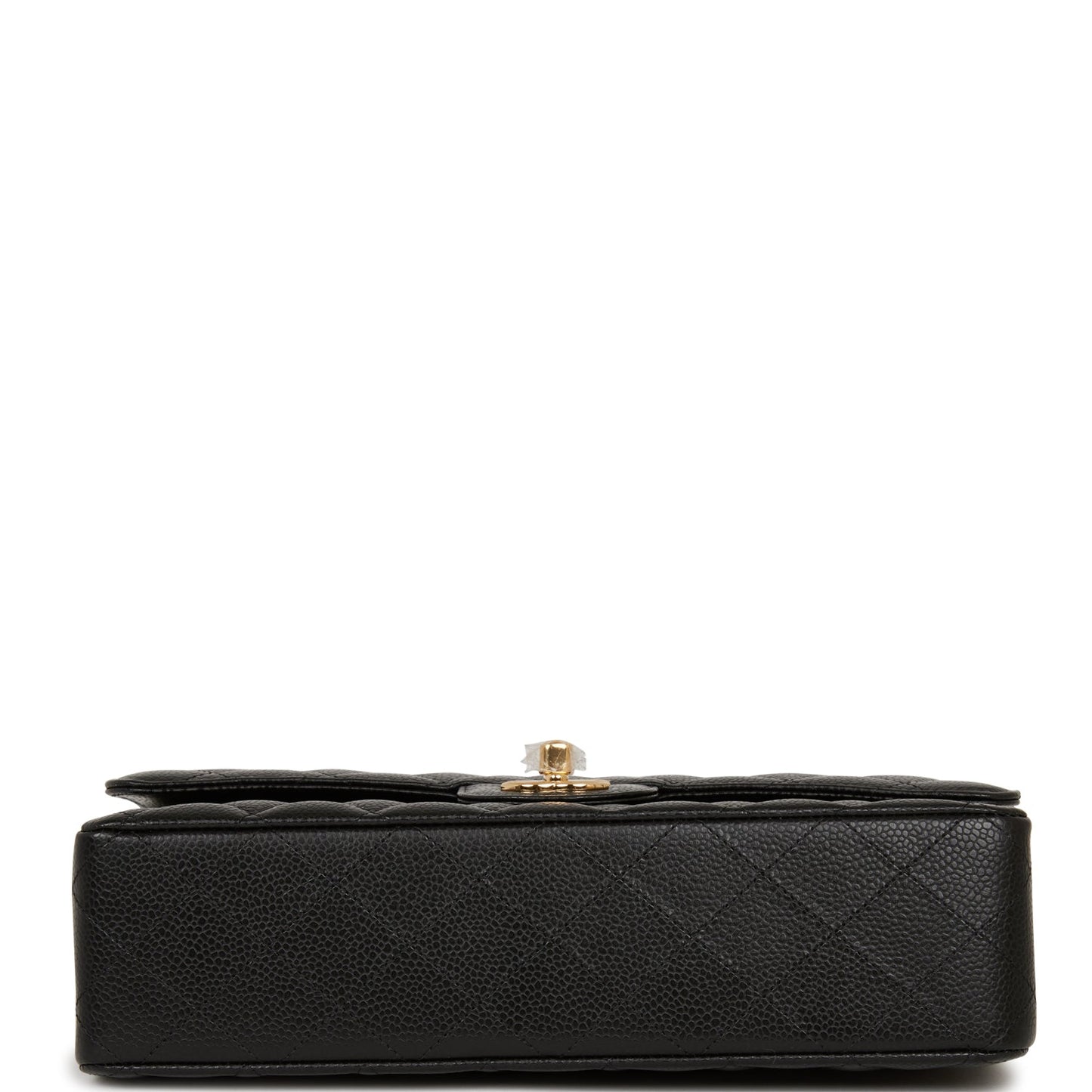 Chanel Medium Classic Double Flap Bag Black Quilted Caviar Gold Hardware