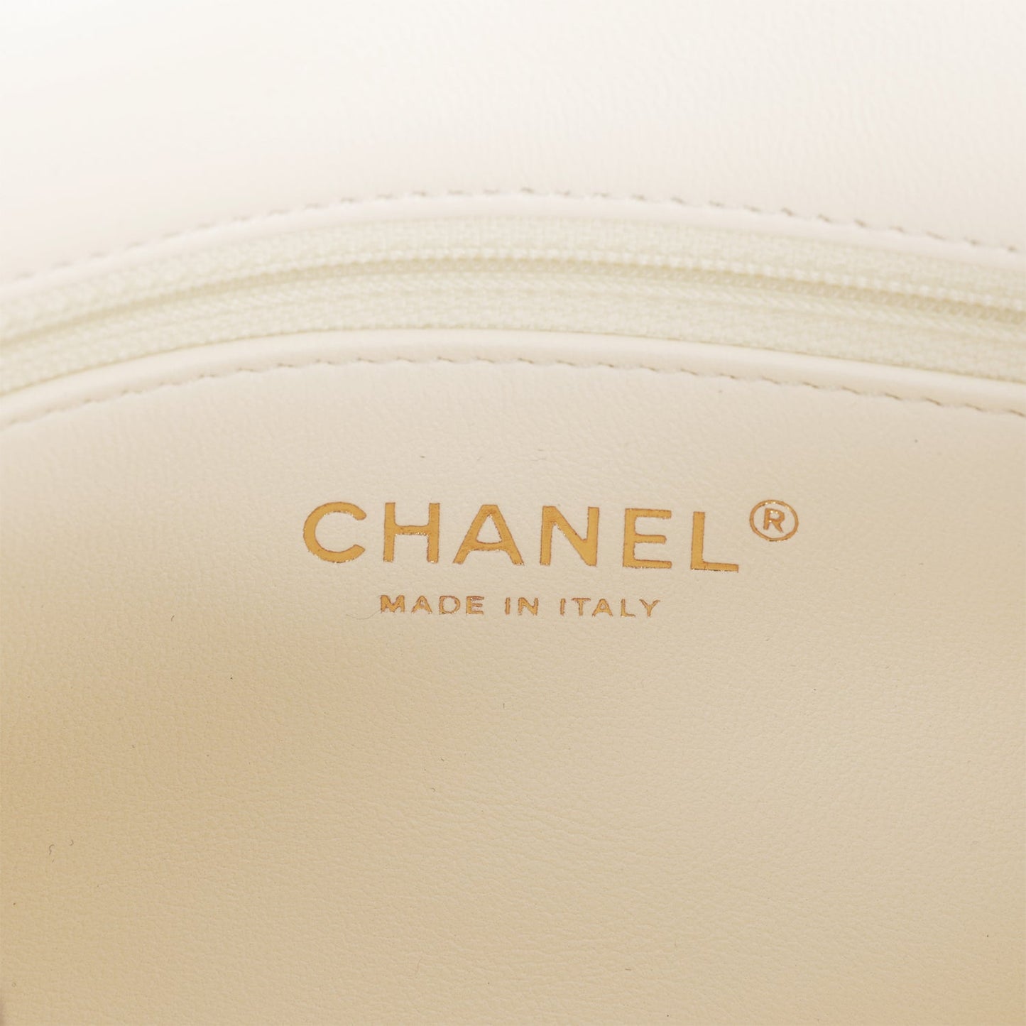 Chanel Mini Rectangular Flap Bag with Heart Chain White Lambskin Antique Gold Hardware