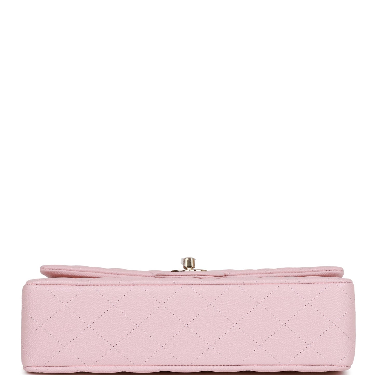 Chanel Medium Classic Double Flap Bag Light Pink Caviar Light Gold Hardware