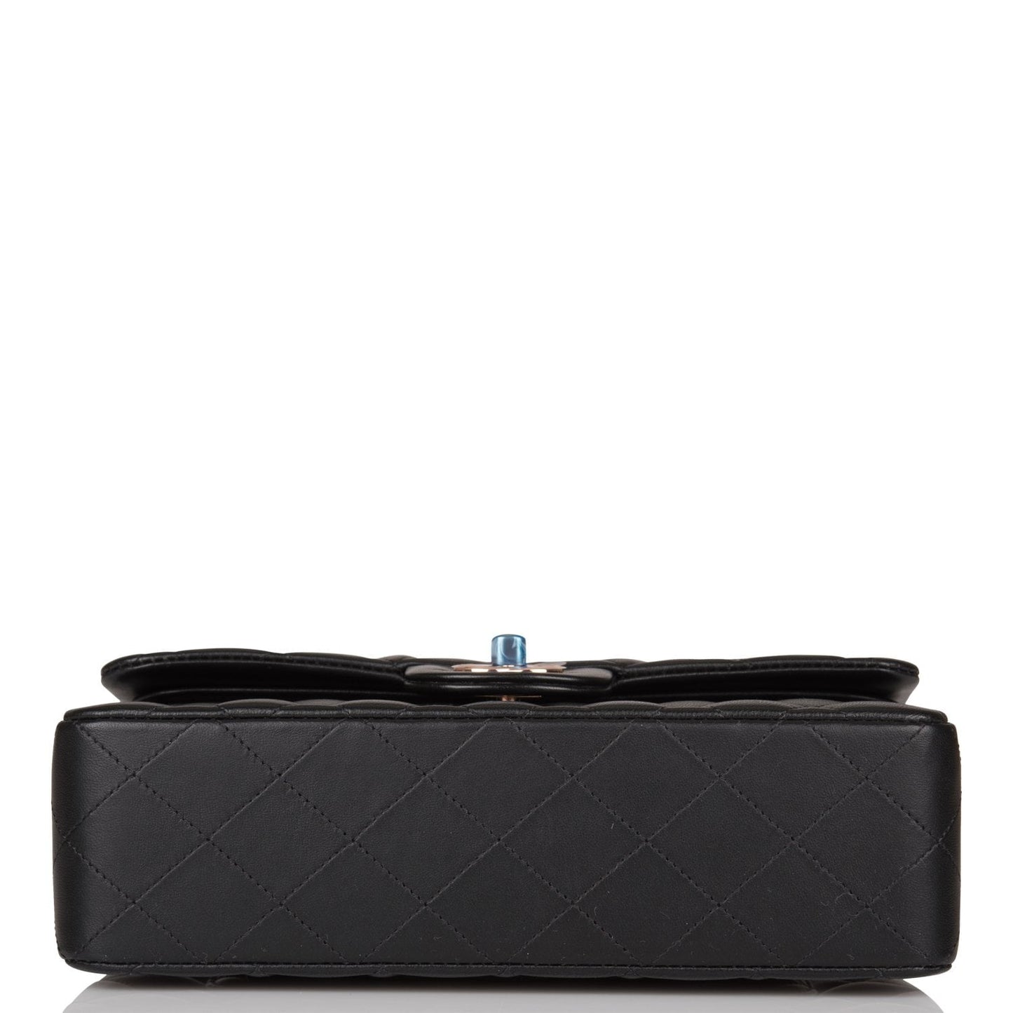 Chanel Small Classic Double Flap Bag Black Lambskin Rose Gold Hardware