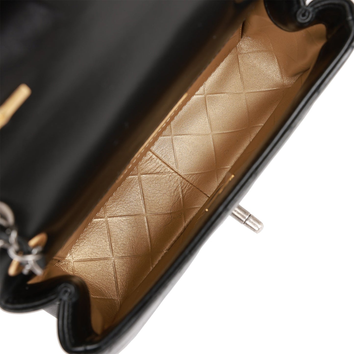 Chanel Coco Clips Mini Rectangular Flap Bag Black Lambskin Mixed Hardware