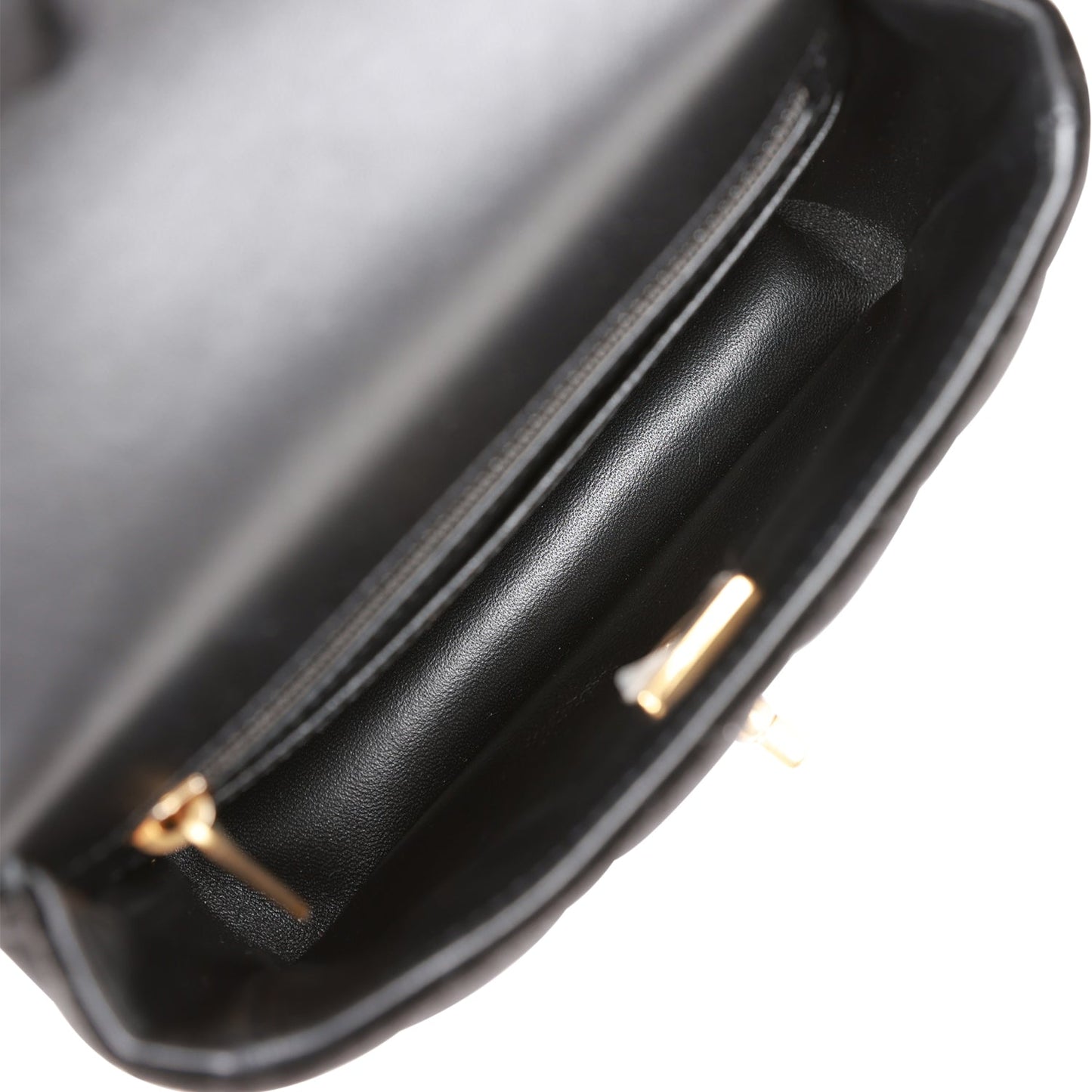 Chanel Mini Flap Bag Black Velvet Enamel and Gold Hardware
