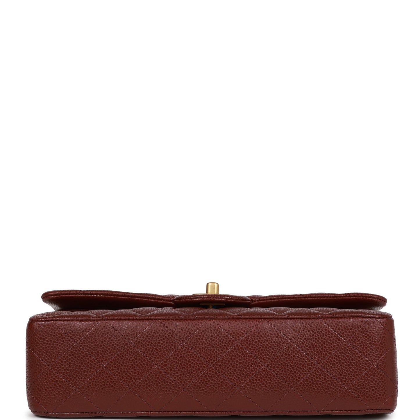 Chanel Medium Classic Double Flap Bag Burgundy Caviar Antique Gold Hardware