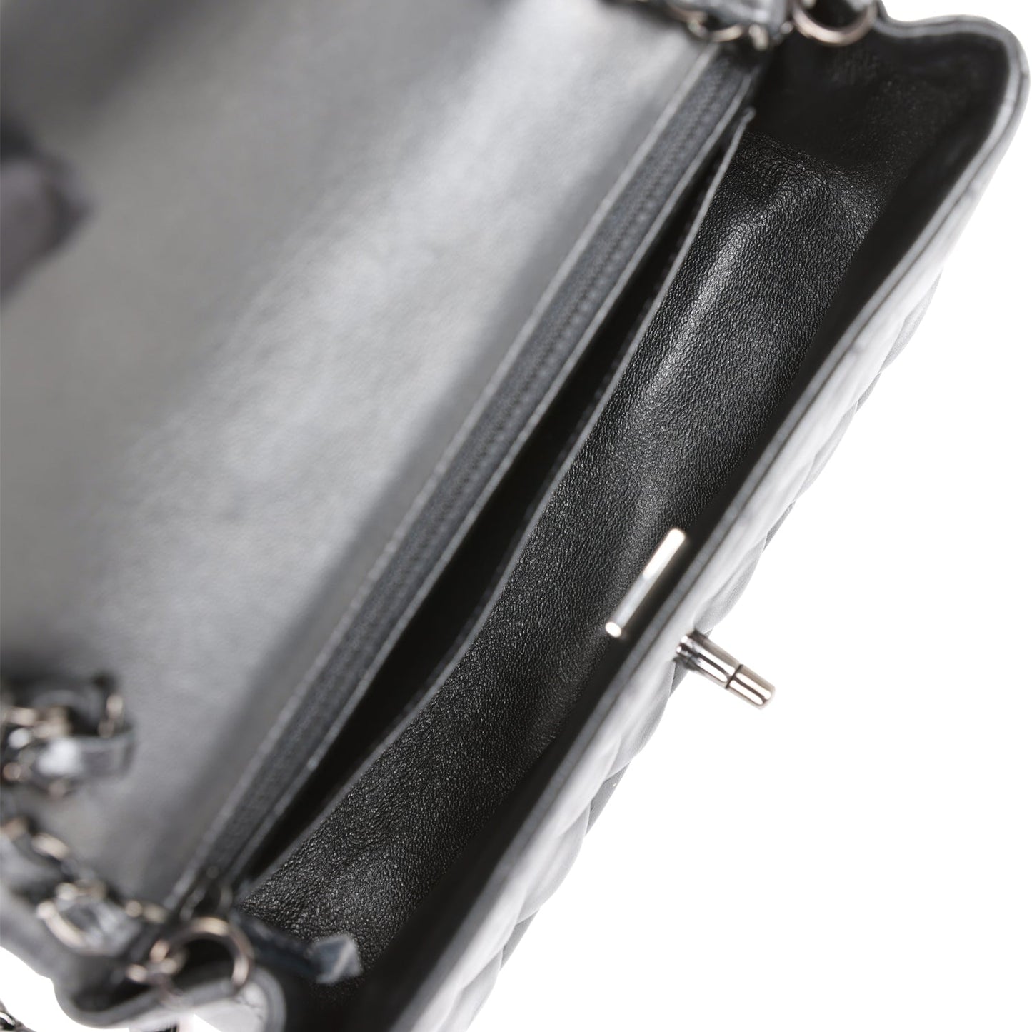 Chanel Mini Rectangular Flap Bag SO Black Lambskin Black Hardware