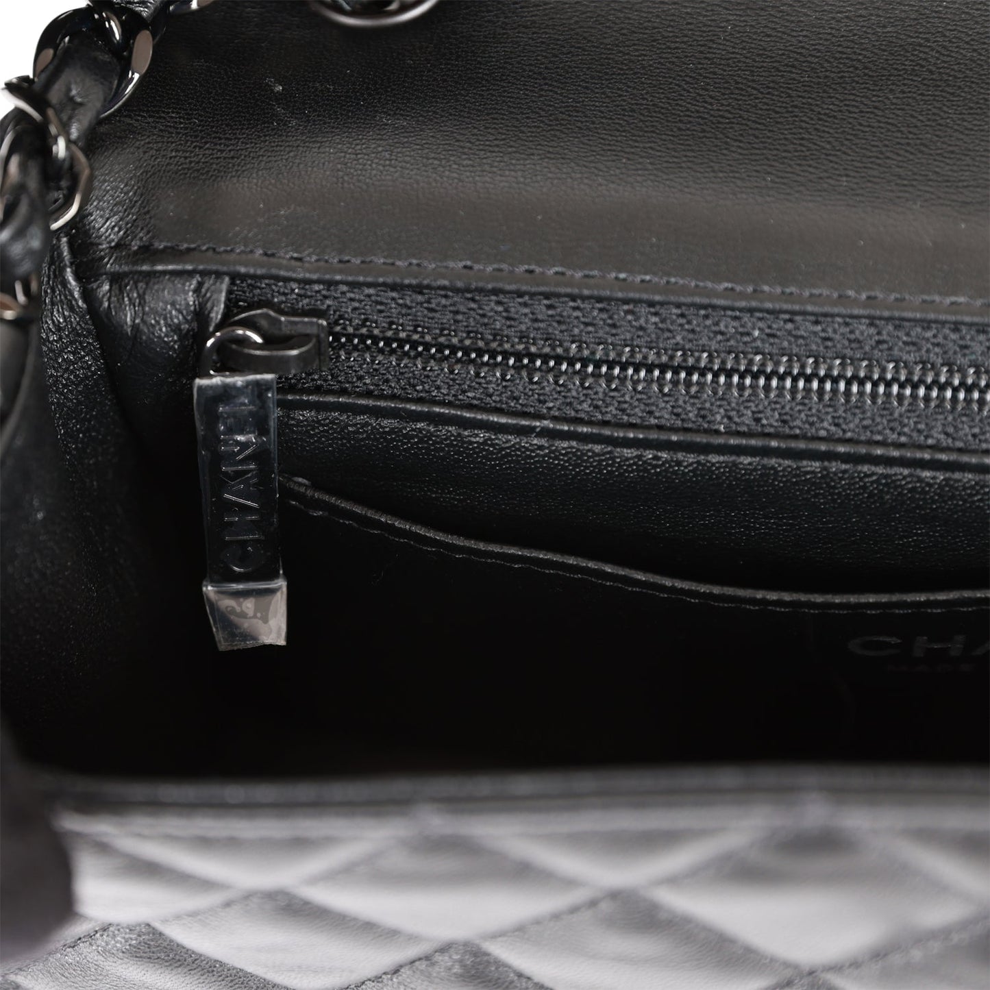 Chanel Mini Rectangular Flap Bag SO Black Lambskin Black Hardware