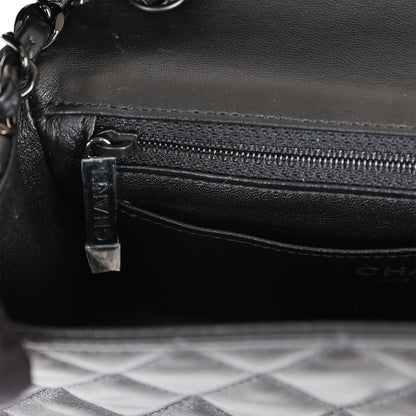Chanel Mini Rectangular Flap Bag SO Black Lambskin Black Hardware