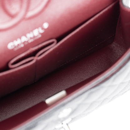 Chanel Small Classic Double Flap Black Caviar Silver Hardware