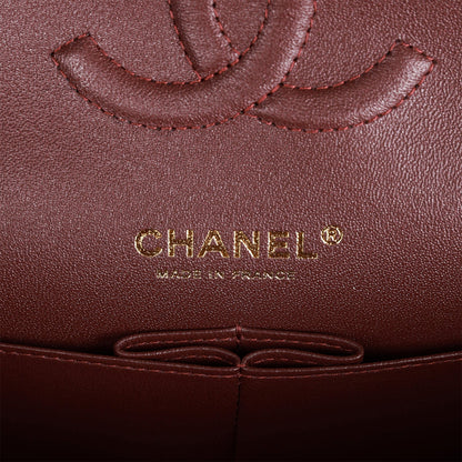 Chanel Medium Classic Double Flap Bag Black Quilted Caviar Gold Hardware