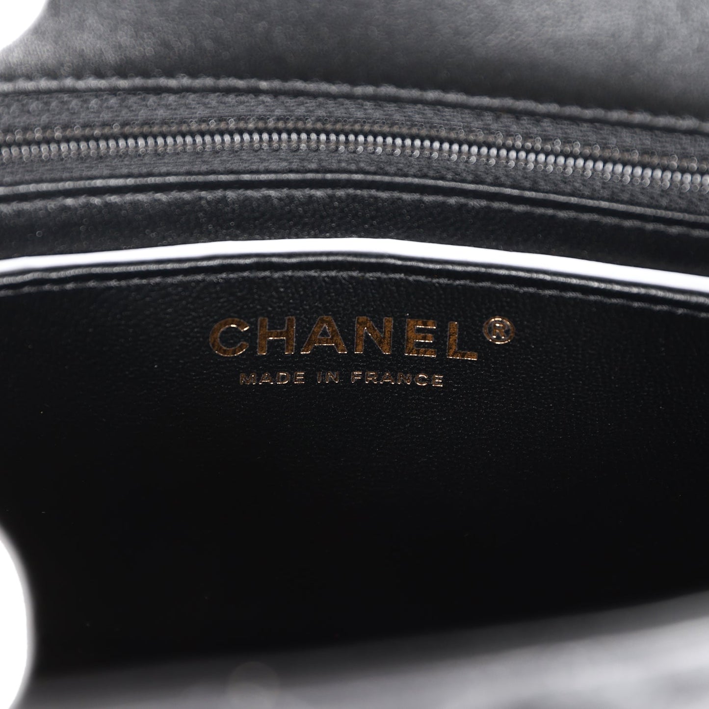 Chanel Mini Rectangular Flap Bag Black Lambskin Light Gold Hardware