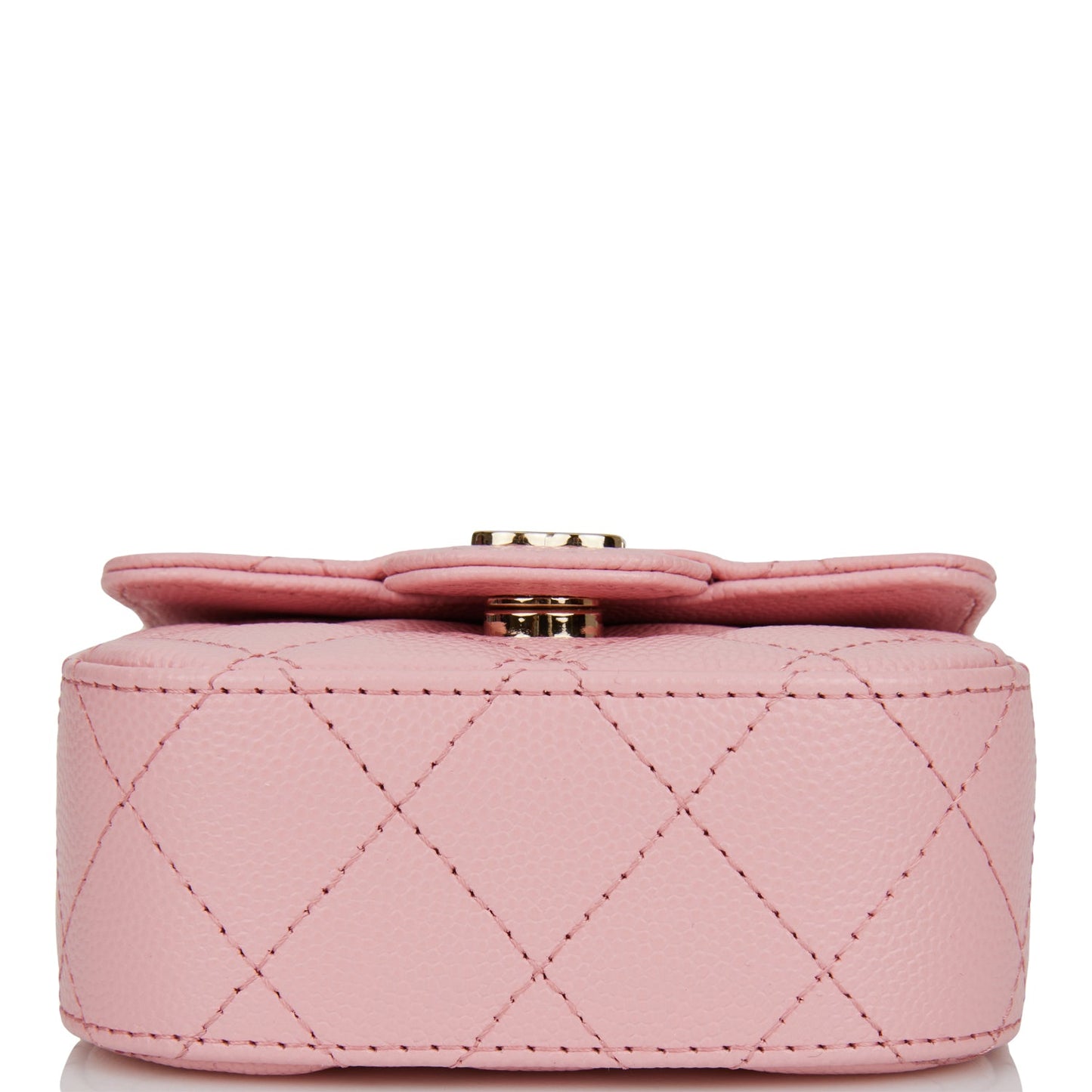Chanel Mini Clutch With Chain Bag Pink Caviar Gold Hardware