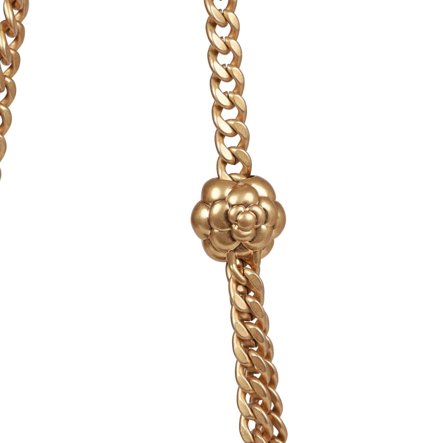 Chanel Medium Camellia Crush Flap Bag Black Lambskin Antique Gold Hardware