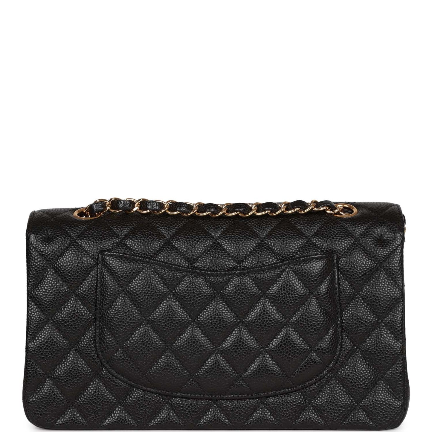 Chanel Medium Classic Double Flap Bag Black Caviar Gold Hardware
