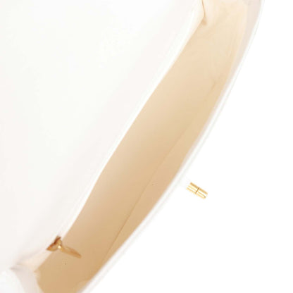 Chanel Medium Sweetheart Crush Flap Bag White Caviar Antique Gold Hardware