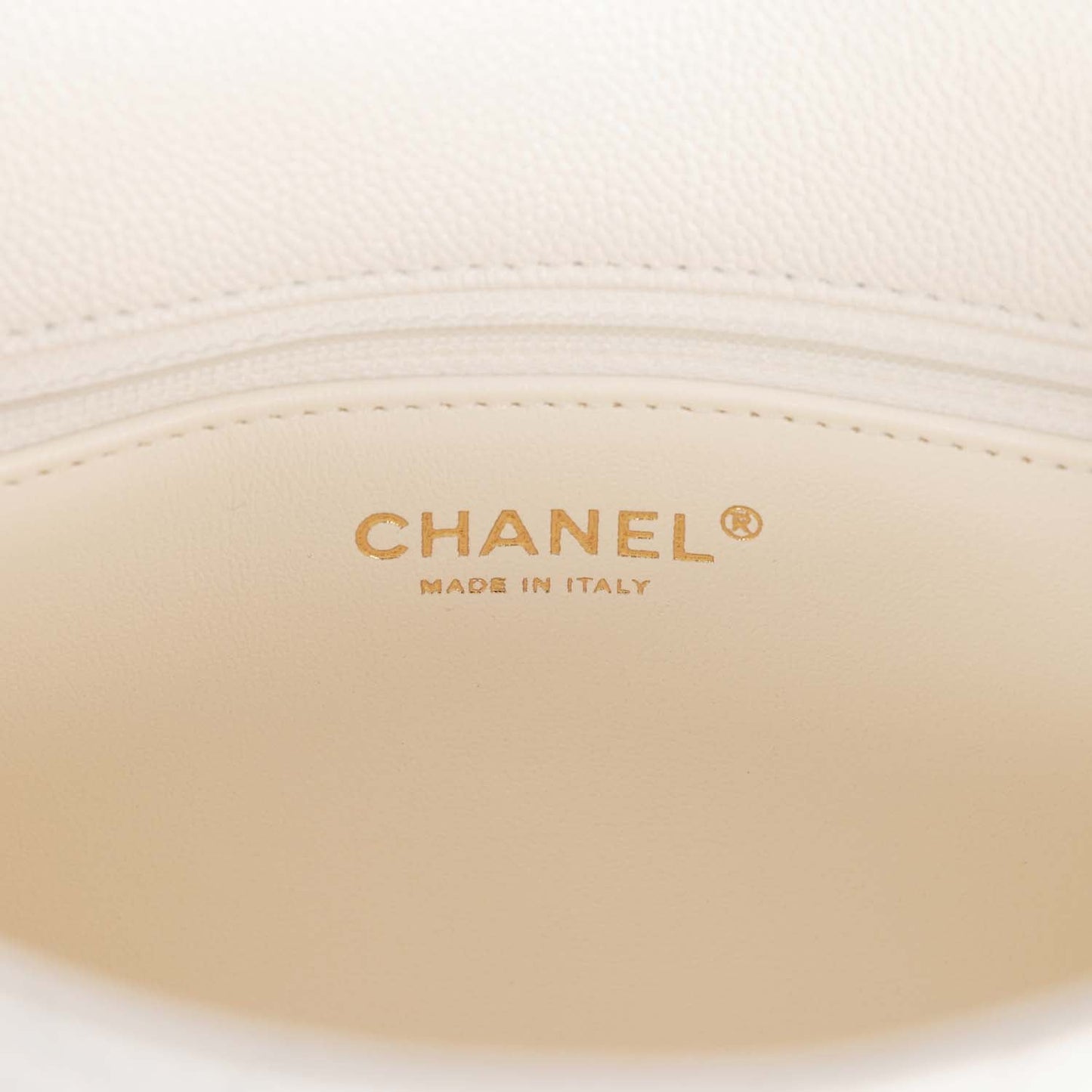 Chanel Medium Sweetheart Crush Flap Bag White Caviar Antique Gold Hardware