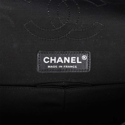 Chanel Medium Classic Double Flap Multicolor Tweed Silver Hardware