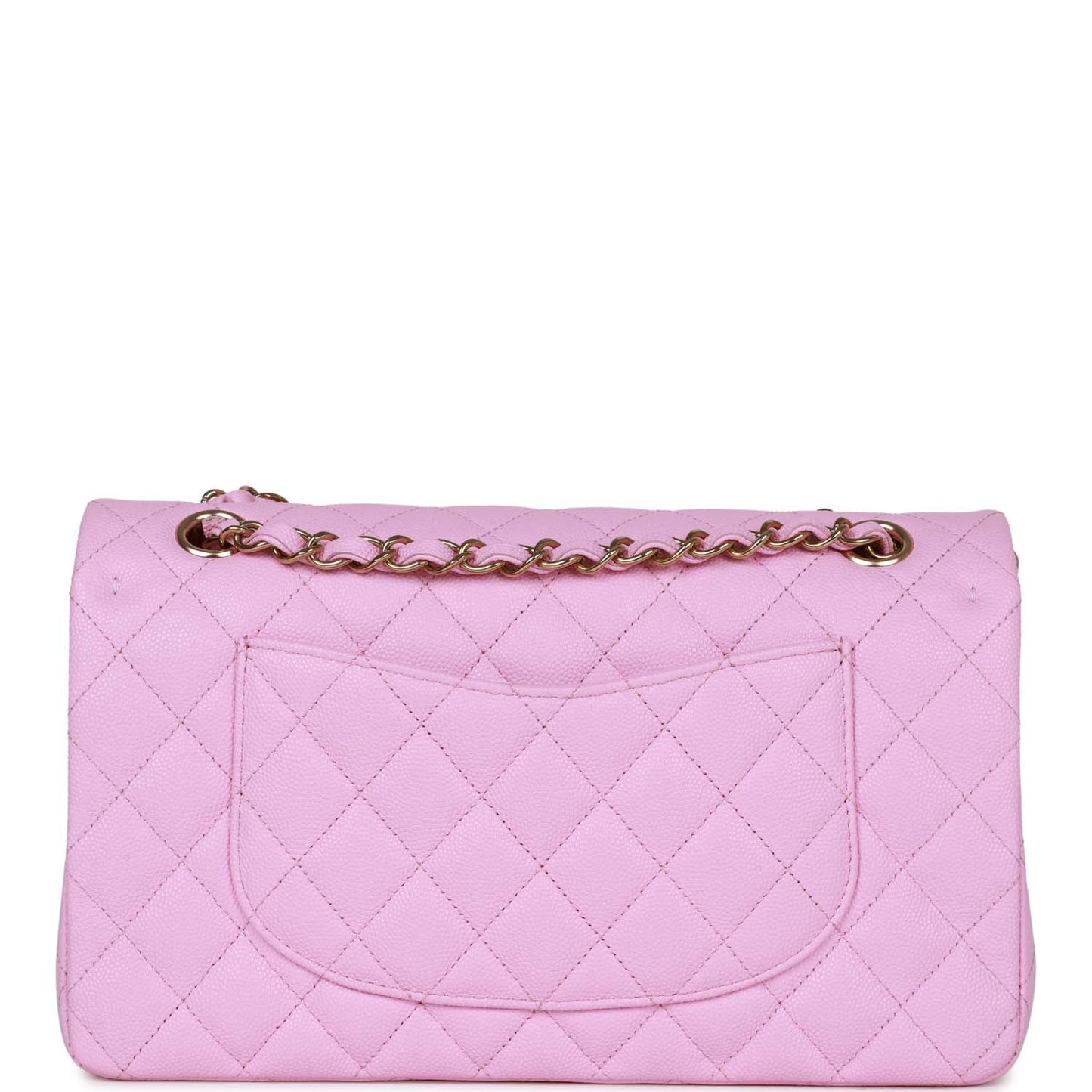 Chanel Medium Classic Double Flap Bag Lilac Caviar Gold Hardware