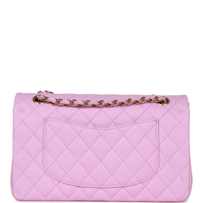 Chanel Medium Classic Double Flap Bag Lilac Caviar Gold Hardware