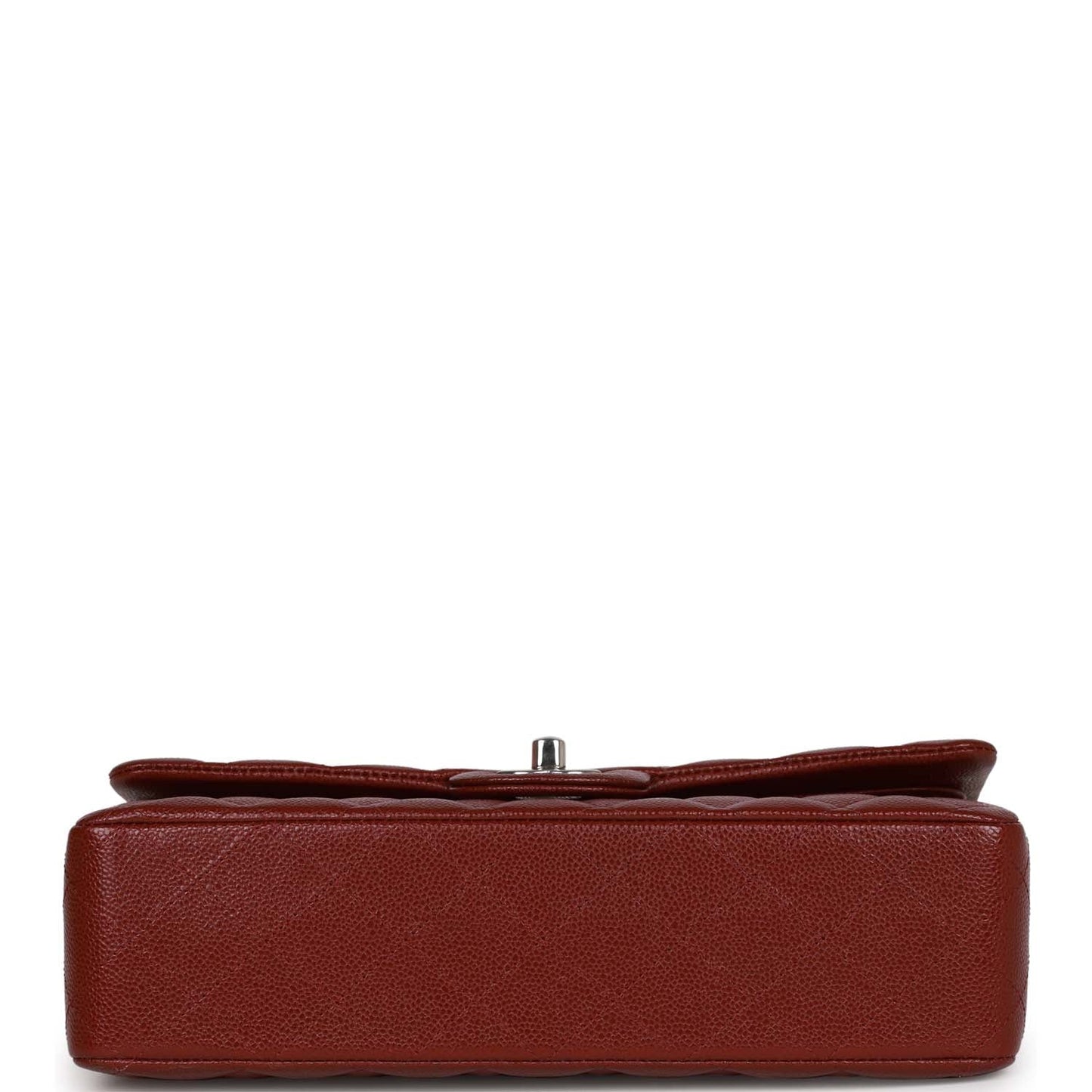 Chanel Medium Classic Double Flap Bag Burgundy Caviar Silver Hardware