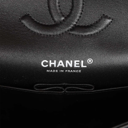 Chanel Medium Classic Double Flap Bag SO Black Lambskin Black Hardware