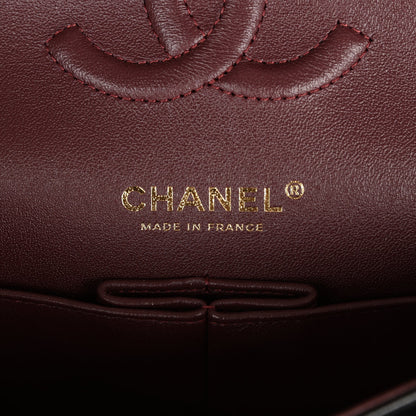 Chanel Medium Classic Double Flap Bag Black Lambskin Gold Hardware