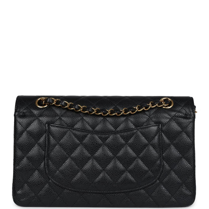 Chanel Medium Classic Double Flap Black Caviar Gold Hardware