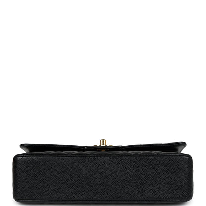 Chanel Medium Classic Double Flap Black Caviar Gold Hardware