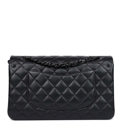 Chanel Medium Classic Double Flap Bag SO Black Lambskin Black Hardware