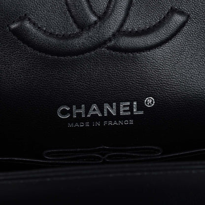 Chanel Medium Classic Double Flap Bag SO Black Lambskin Black Hardware