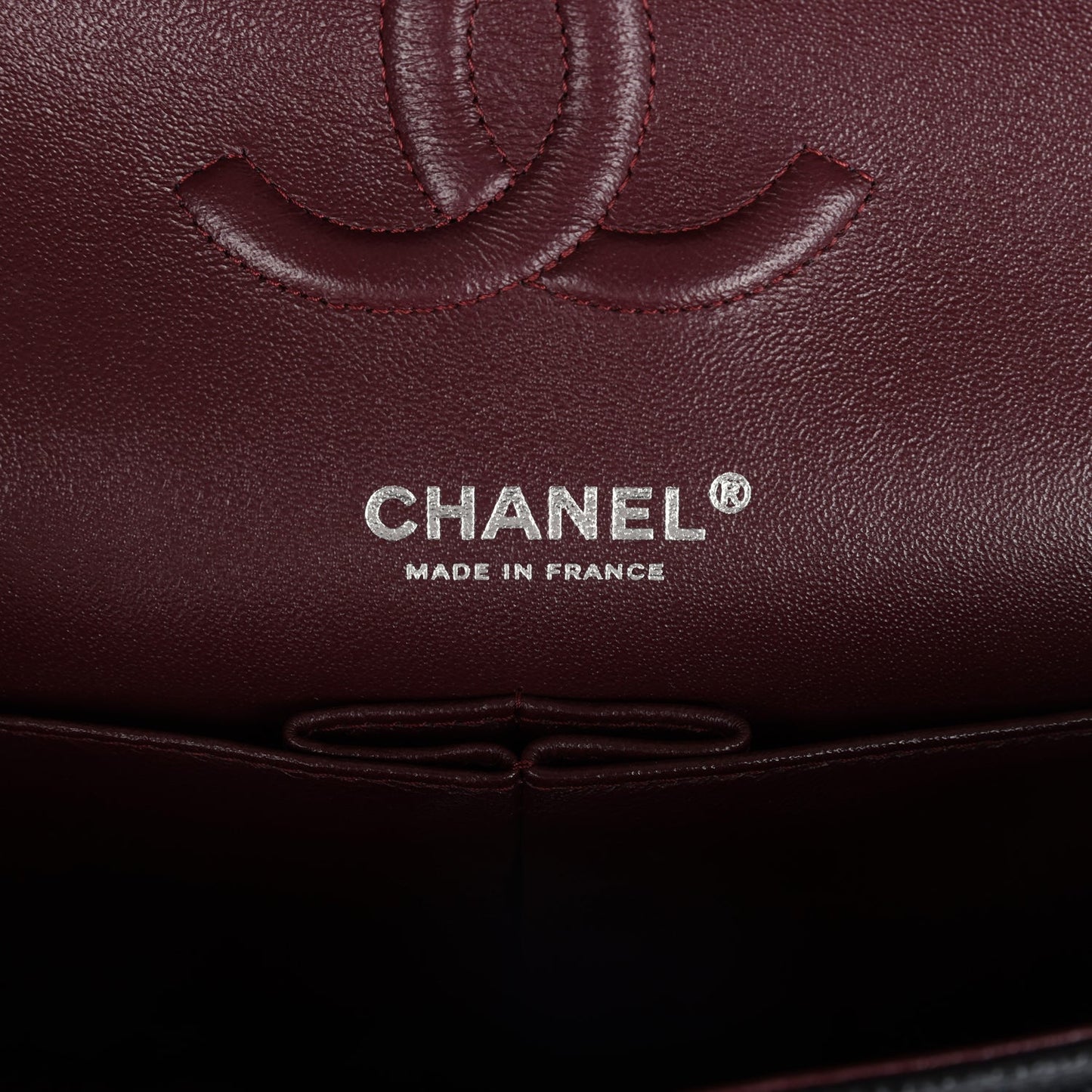 Chanel Medium Classic Double Flap Black Caviar Silver Hardware