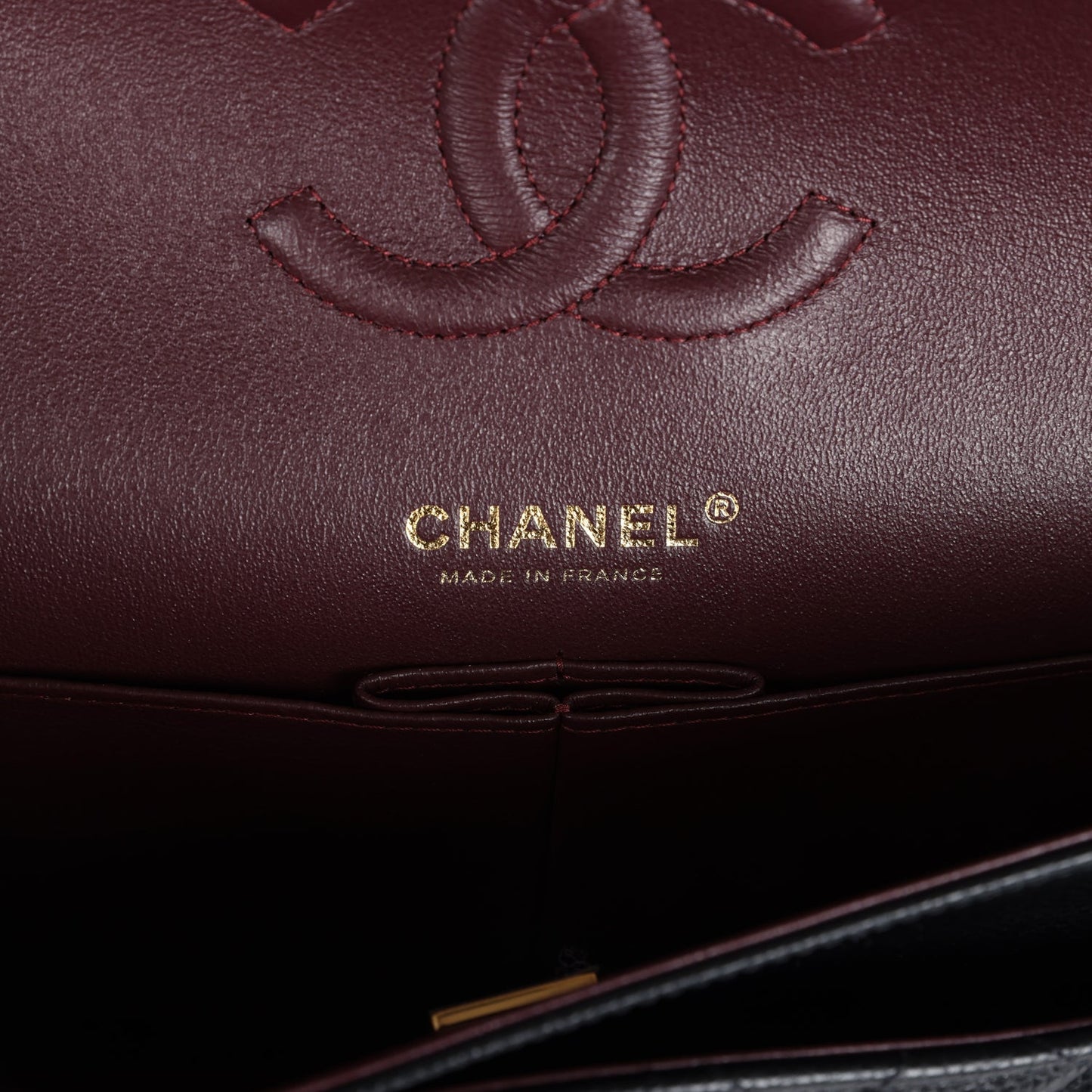 Chanel Medium Classic Double Flap Black Caviar Gold Hardware
