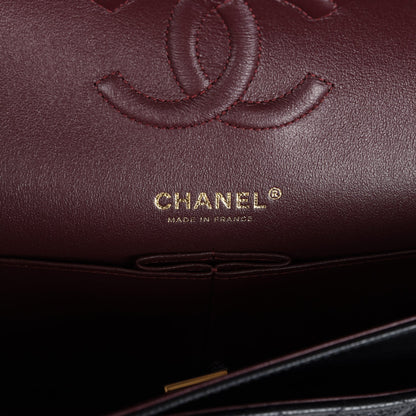 Chanel Medium Classic Double Flap Black Caviar Gold Hardware