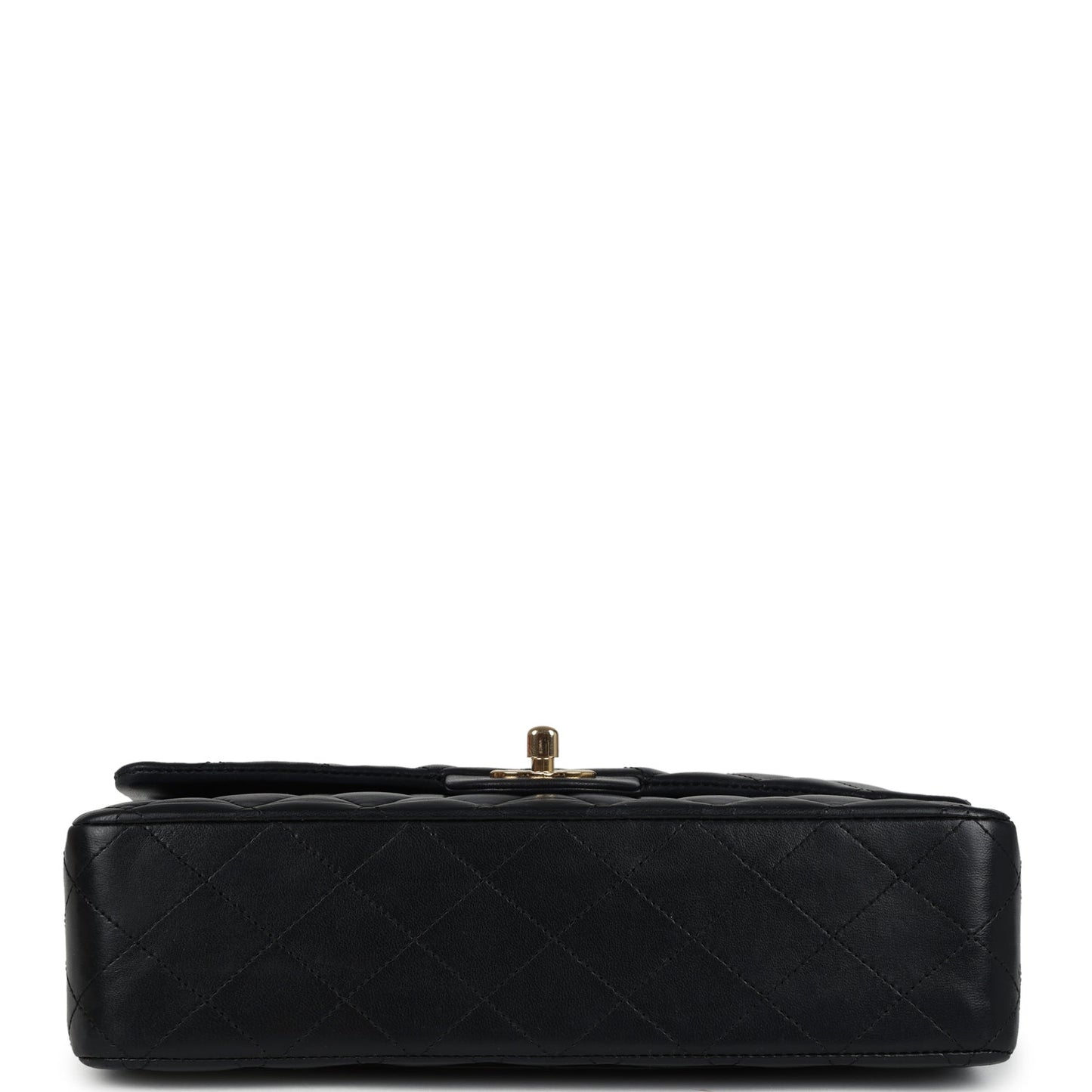 Chanel Medium Classic Double Flap Bag Black Lambskin Gold Hardware